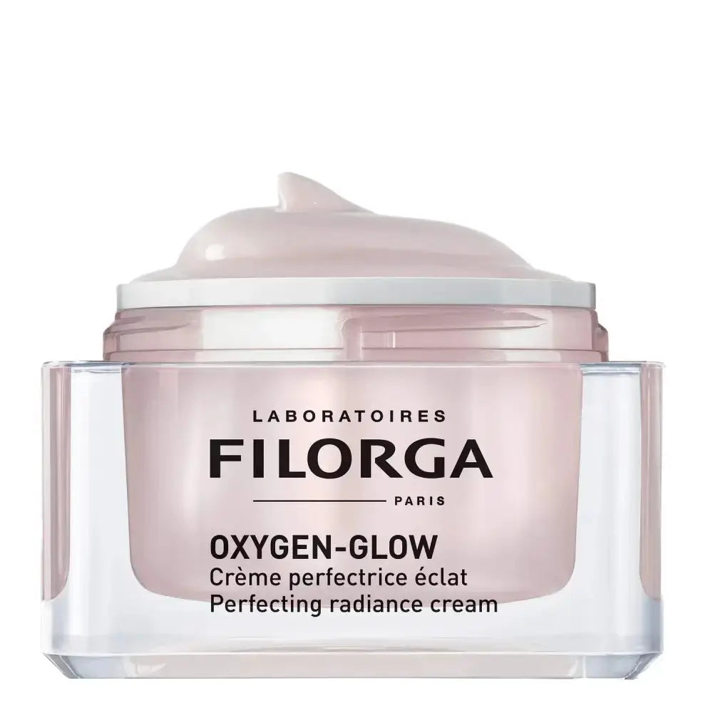 Filorga Oxygen-Glow cream jar on a white background