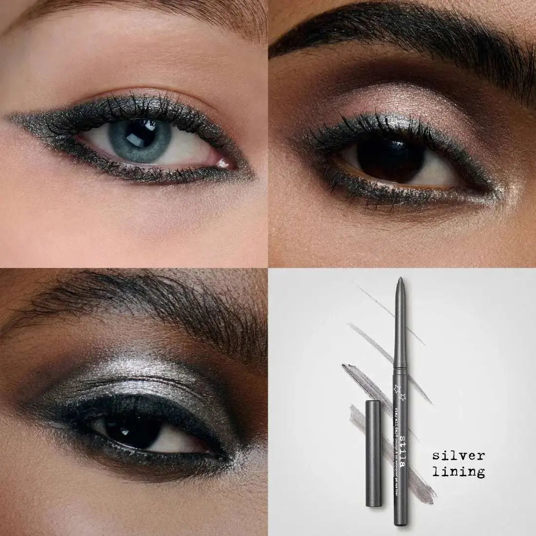 STILA Smudge & Set Waterproof Gel Eye Liner (Silver Lining) | STILA | AbsoluteSkin