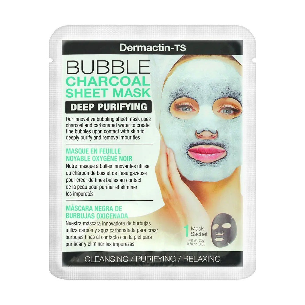 DERMACTIN TS Facial Sheet Mask Bubble Charcoal 24g % | product_vendor%