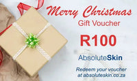 Load image into Gallery viewer, Gift voucher for R100 with a Christmas theme, featuring a present and ribbons on a white background.
