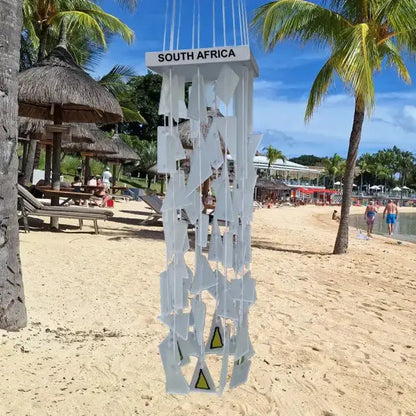 ABS Glass Windchime White Wood Top - AbsoluteSkin