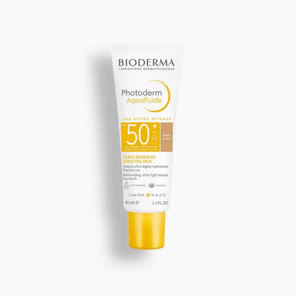 Bioderma Photoderm AquaFluide sunscreen bottle on a white background