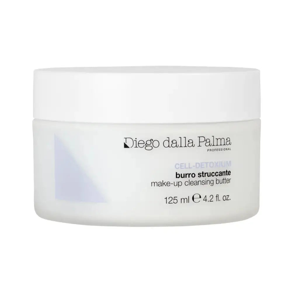 Jar of Diego dalla Palma makeup cleansing butter on a white background
