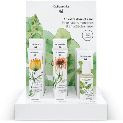 Dr. Hauschka skincare products with packaging on a white background