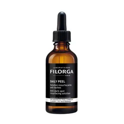 Filorga daily peel solution bottle on a white background