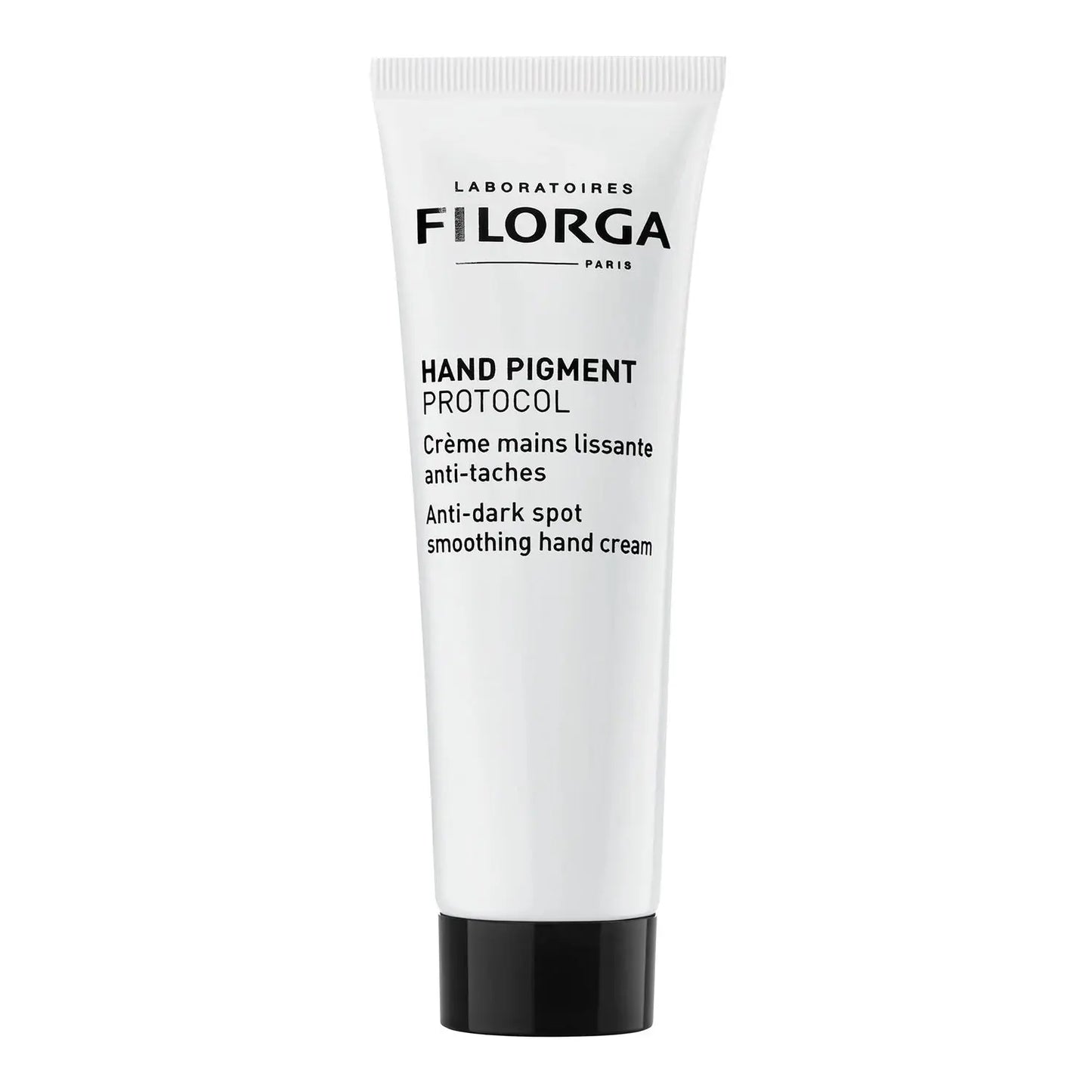 Tube of Filorga Hand Pigment Protocol cream on a white background