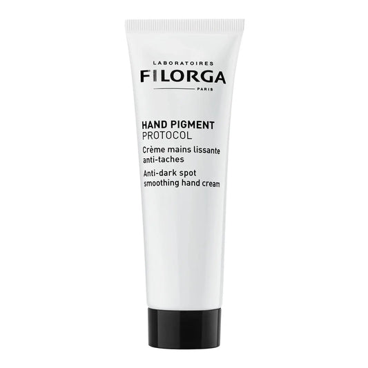 Tube of Filorga Hand Pigment Protocol cream on a white background