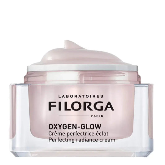 Filorga Oxygen-Glow cream jar on a white background