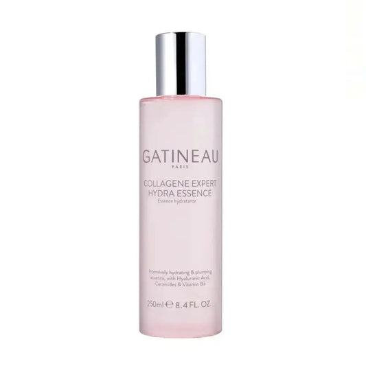 Gatineau Collagene Expert Hydra Essence bottle on a white background