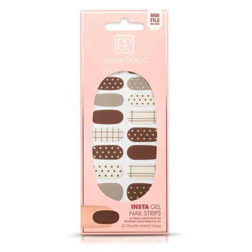 NANACOCO Insta Gel Nail Strips 22 strips Box of Chocolates | Nanacoco | AbsoluteSkin