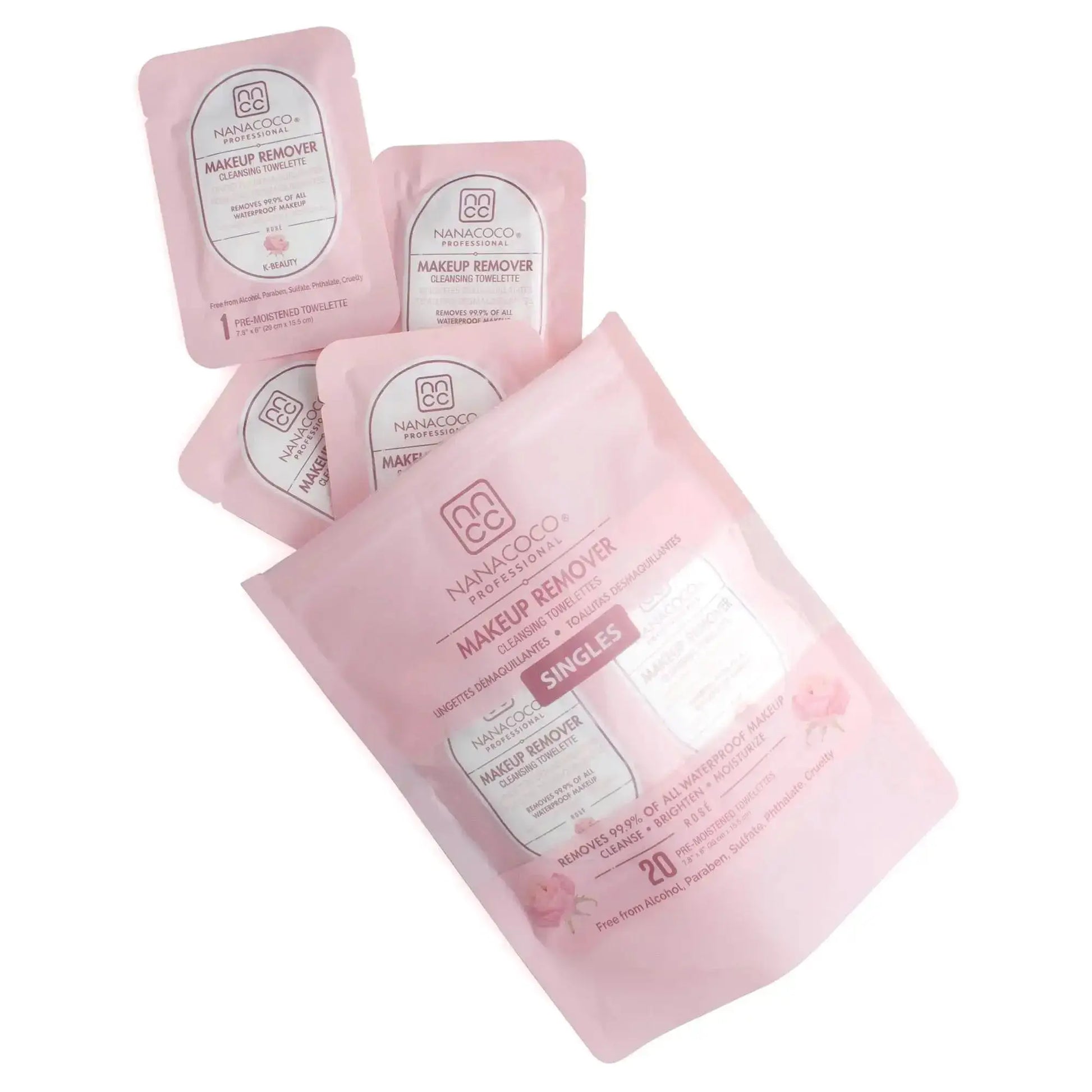 NANACOCO Makeup Remover Cleansing Towlettes (20xSingles) | Nanacoco | AbsoluteSkin