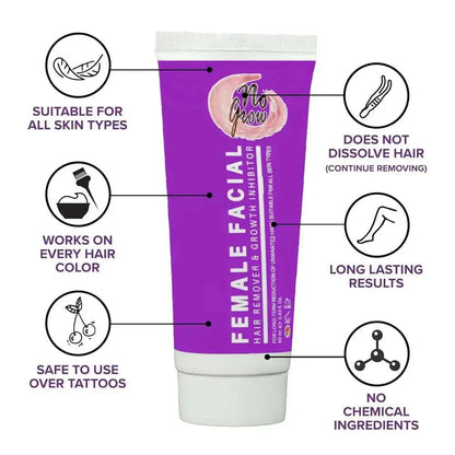 NO GROW Female Facial Hair Remover & Growth Inhibitor 90ml | NO GROW | AbsoluteSkin