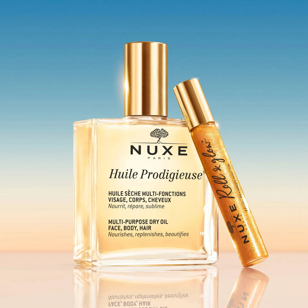NUXE Multi Use Dry Oil 100ml + Roll and Glow 8ml | NUXE | AbsoluteSkin
