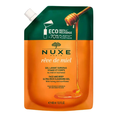 NUXE Reve de Miel Rich Cleansing Gel Face and Body Refill 400ml | NUXE | AbsoluteSkin