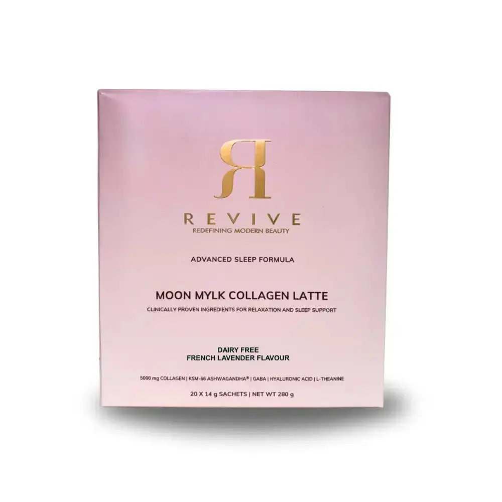 Revive Moon Mylk Collagen Latte packaging on a white background