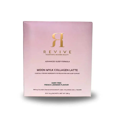 Revive Moon Mylk Collagen Latte packaging on a white background
