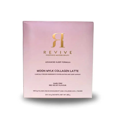 Revive Moon Mylk Collagen Latte packaging on a white background