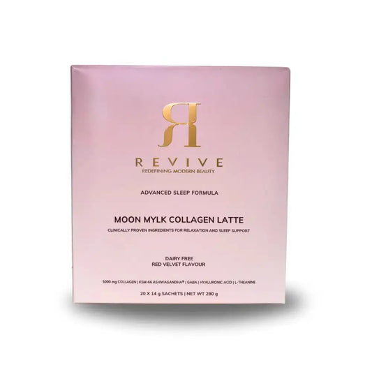 Revive Moon Mylk Collagen Latte packaging on a white background