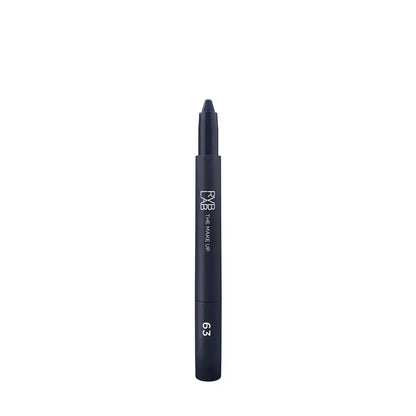 A single dark navy makeup pencil with white text reading 'FXB gel makeup pen' and shade number '63', centered on a plain white background.