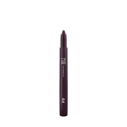 FXB Gel-Mascara Lip in shade 6.4, a dark plum purple cosmetic pencil shown vertically on a plain white background.