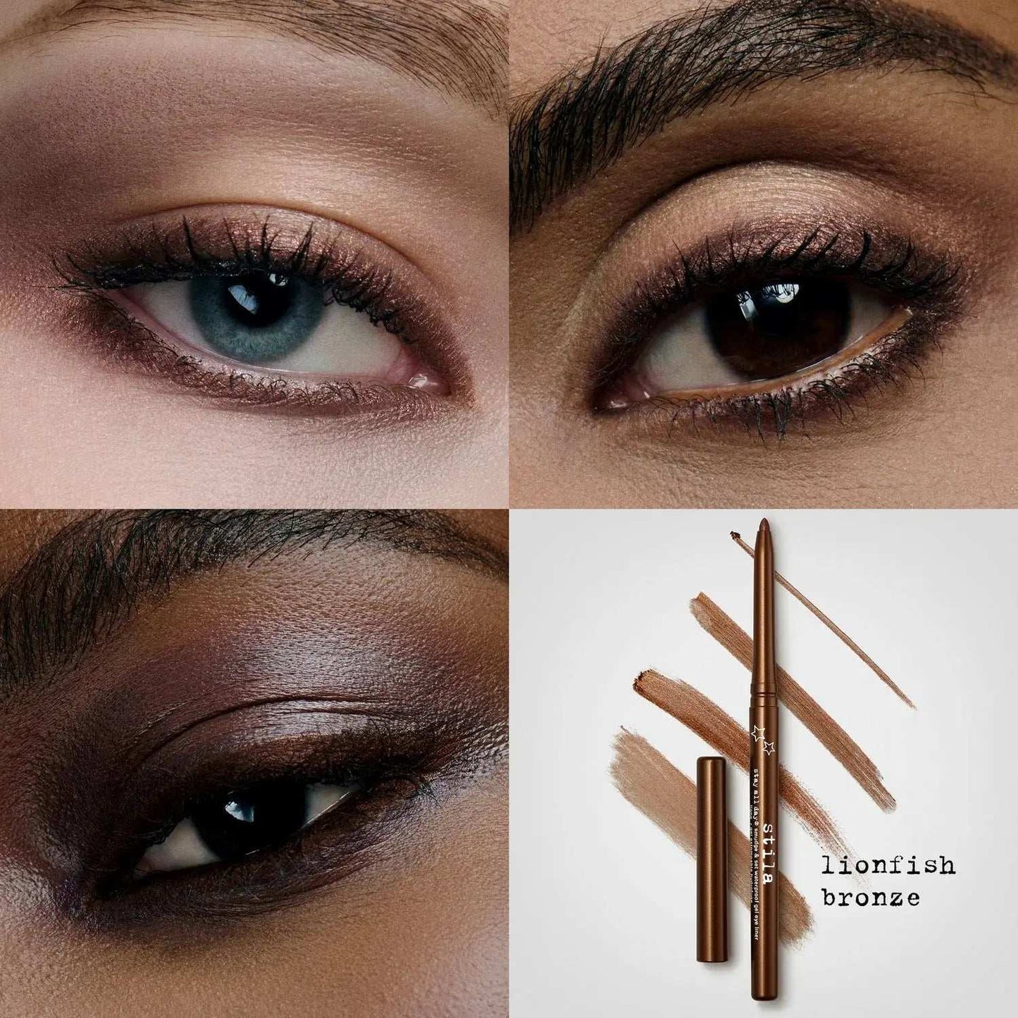 STILA Smudge & Set Waterproof Gel Eye Liner (Lionfish Bronze) | STILA | AbsoluteSkin
