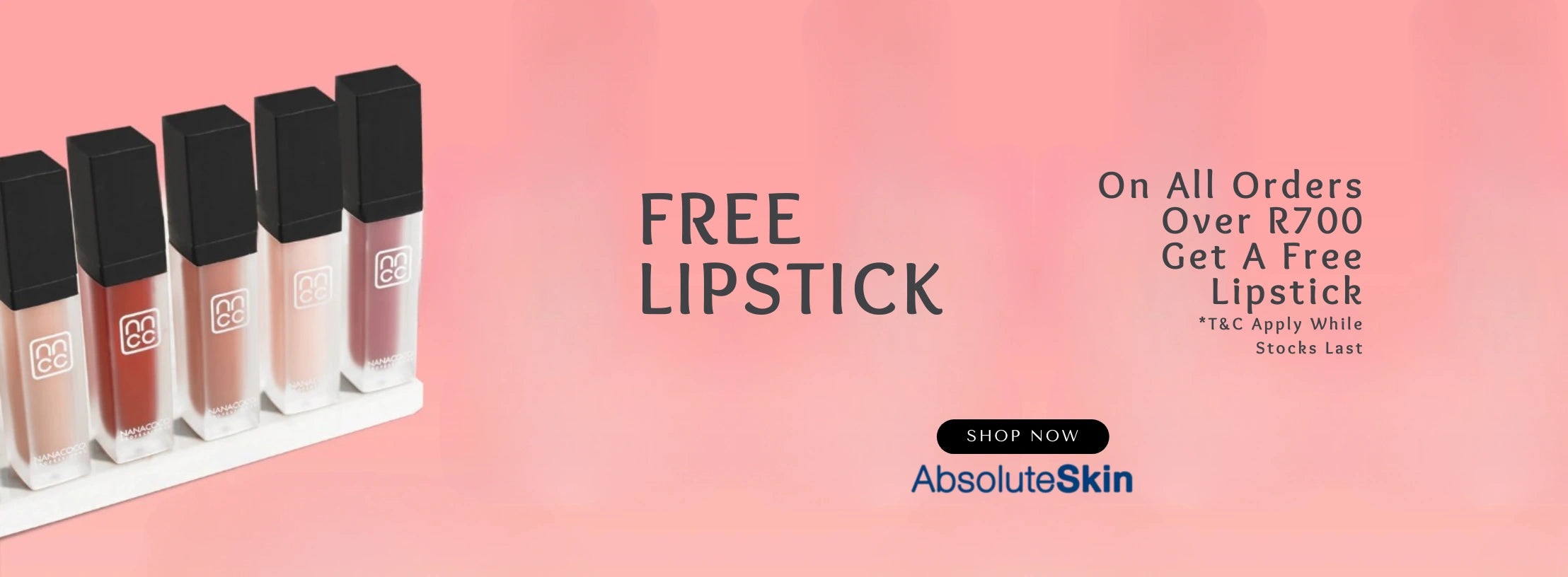 Nanacoco Free Lipstick for all orders over R700