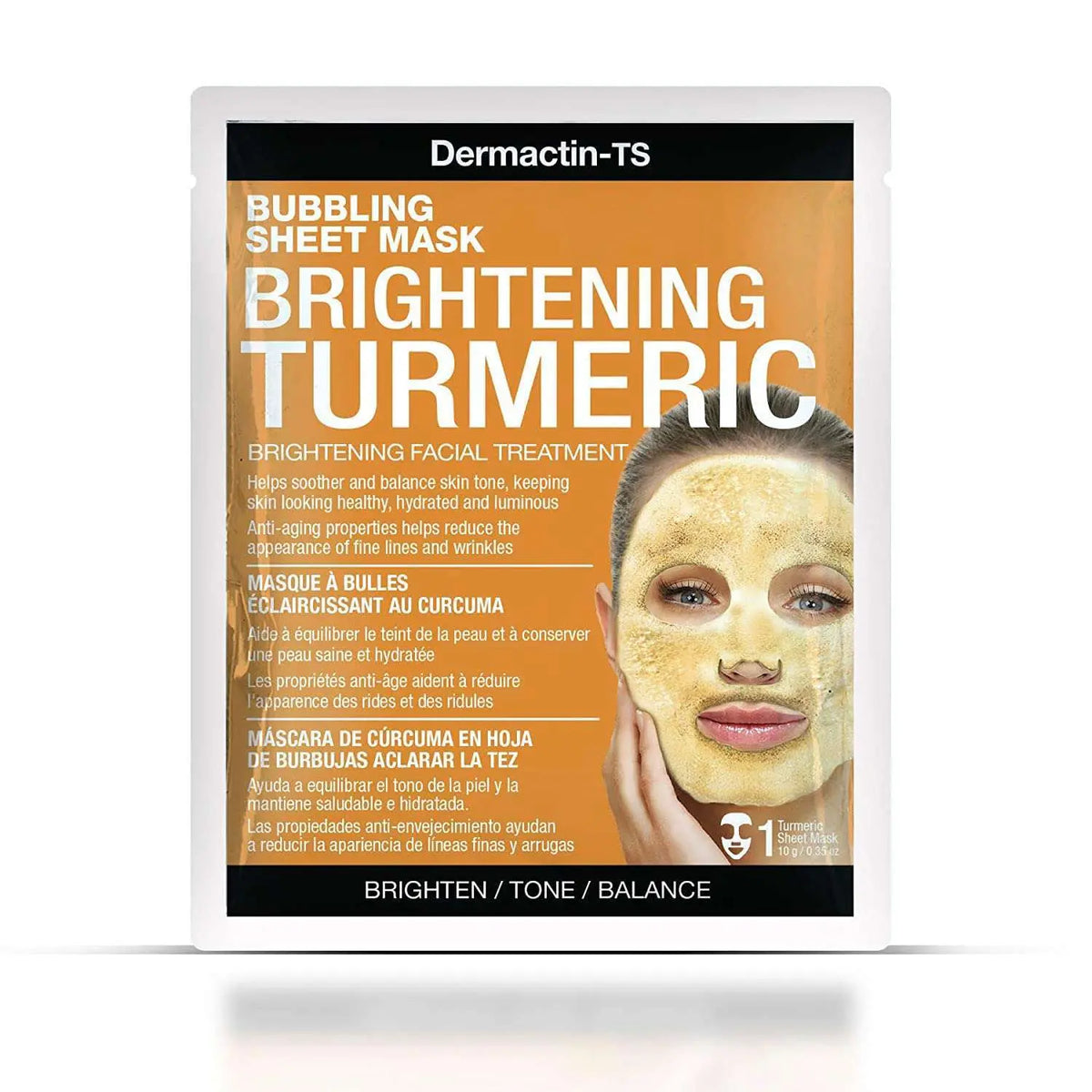 DERMACTIN TS Brightening Tumeric Facial Sheet Mask % | product_vendor%