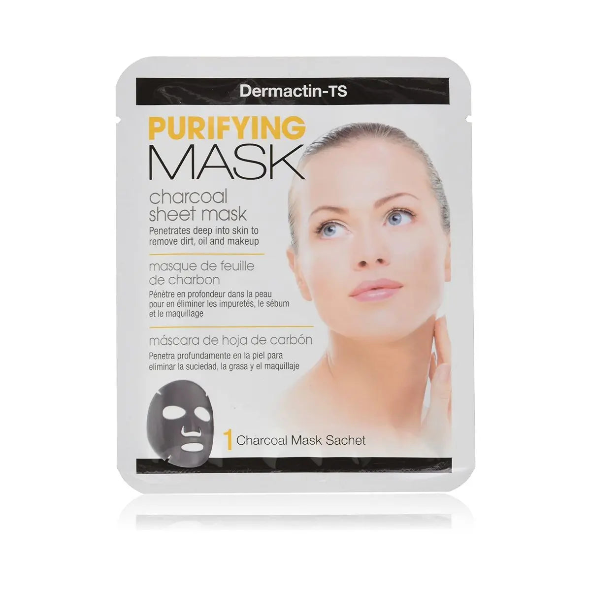 DERMACTIN TS Facial Sheet Mask Purify Charcoal 24g % | product_vendor%