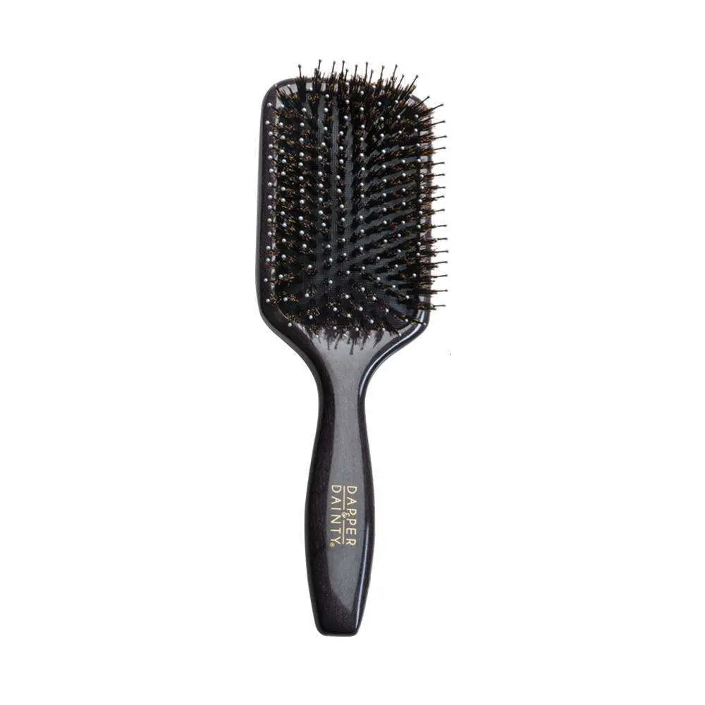 D&D Glossy Lux Square Wooden Detangling Boar Brush (DD039) % | product_vendor%