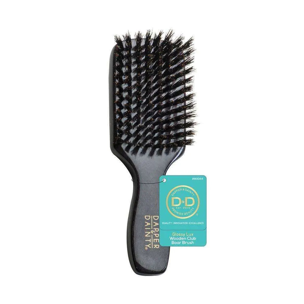 D&D Glossy Lux Wooden Club Boar Brush (DD044) % | product_vendor%