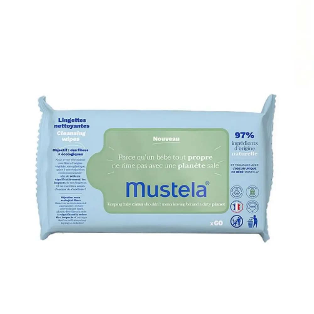 Mustela Water Wipes 60uds Pack