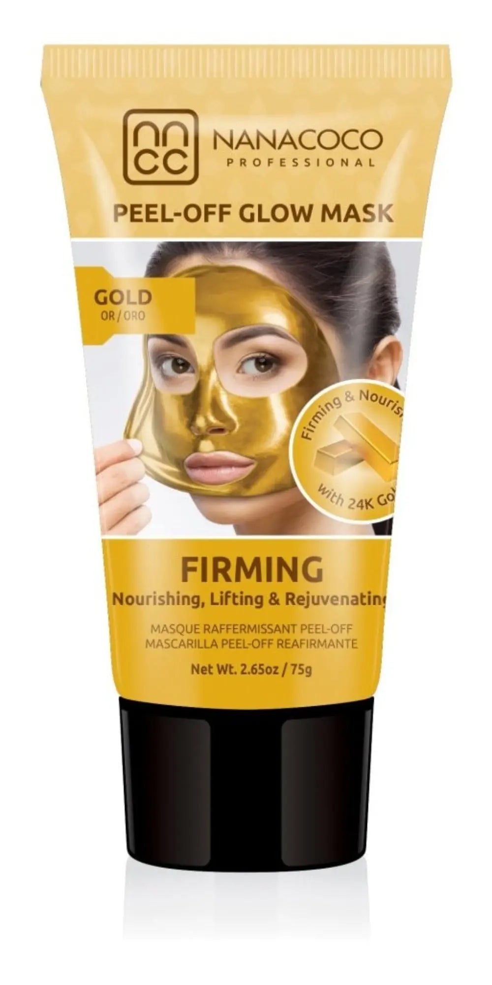 NANACOCO 24K Gold Firming Peel Off Glow Mask 75g (Tube) % | product_vendor%