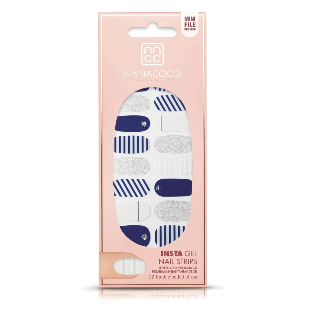 NANACOCO Insta Gel Nail Strips 22 strips Gloss (Bon Voyage) % | product_vendor%