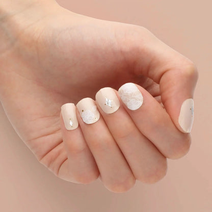 NANACOCO Insta Gel Nail Strips 22 strips Gloss (Wedding Lace) % | product_vendor%
