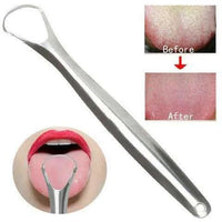 Load image into Gallery viewer, TGC Ayurvedic Surgical Grade Stainless Steel Tongue Cleaner Spoon % | product_vendor%
